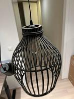 Zwarte rieten hanglamp, Huis en Inrichting, Ophalen, Zo goed als nieuw, Hout, Minder dan 50 cm