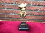 mooie kleine bronzen dames torso, Ophalen of Verzenden