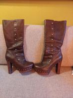 Prachtige hoge leren UGG laarzen, 41, donkerbruin zgan, Ophalen of Verzenden, Zo goed als nieuw, Bruin, Hoge laarzen