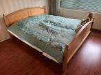 Tweepersoonsbed, Huis en Inrichting, Slaapkamer | Bedden, Ophalen, Bruin, Tweepersoons, 180 cm