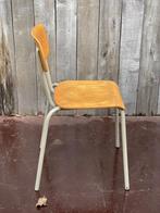 Tubax plywood beige stoelen ( 60 stuks beschikbaar), Vijf, Zes of meer stoelen, Metaal, Gebruikt, Vintage