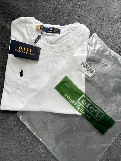 Polo Ralph Lauren T-shirt - Wit met Zwart Logo - Nieuw, Kleding | Heren, T-shirts, Nieuw, Maat 48/50 (M), Wit, Verzenden