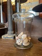 antieke glazen 19e eeuwse Snoeppot Frans, Antiek en Kunst, Ophalen of Verzenden