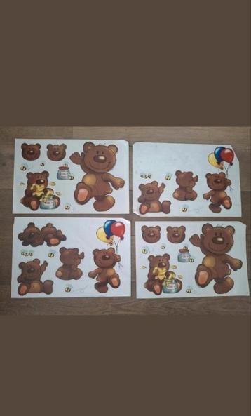 Raamstickers beren bruin decoratie kinderkamer beschikbaar voor biedingen