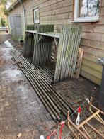 Grote Bouwsteiger met 35 Jukken en Planken, Ophalen, Gebruikt, Gevelsteiger, 5 meter of hoger