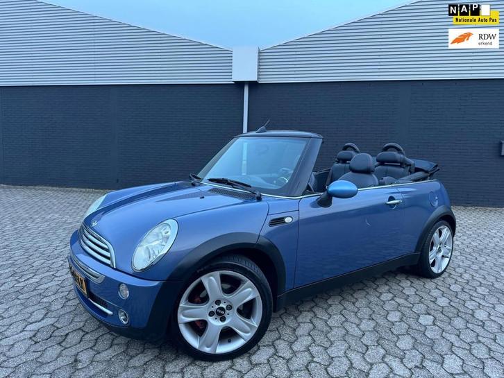 Mini Mini Cabrio 1.6 Cooper Chili, LEER, STOELVERWARMING, AI, Auto's, Mini, Bedrijf, Te koop, Cabrio, ABS, Airbags, Airconditioning