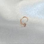 14k Rosé Gouden Neuspiercing Diamant, Sieraden, Tassen en Uiterlijk, Piercings, Nieuw, Ophalen of Verzenden, Neuspiercing, Goud