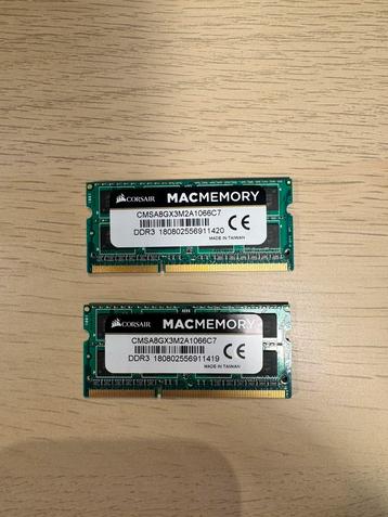 2 x DDR3 8GB (2x 4GB) voor MacBook Pro A1286