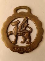 Welsh / Wales draak Paard messing vintage, Ophalen of Verzenden, Koper