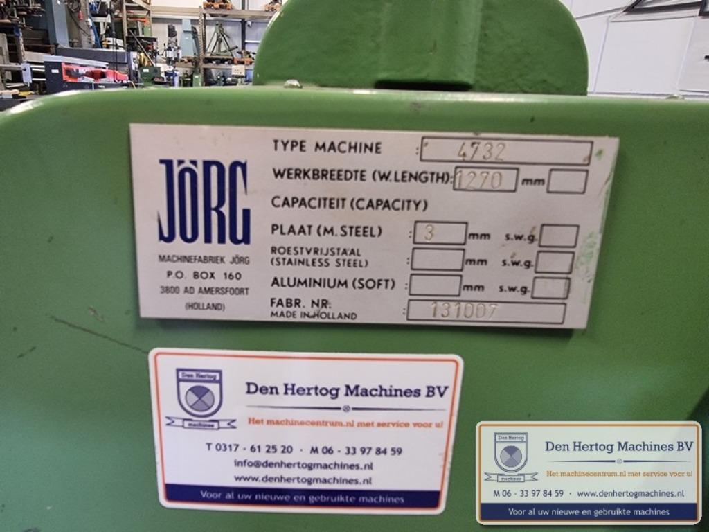 JORG wals 1250x3mm 4-5-6-7-8mm rollenwals conisch walsen, Ophalen, Gebruikt