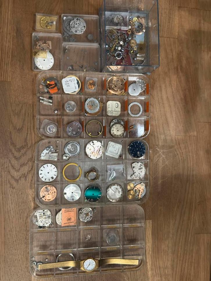 Oude Horloge Onderdelen - Lot, Antiek en Kunst, Antiek | Klokken, Ophalen of Verzenden