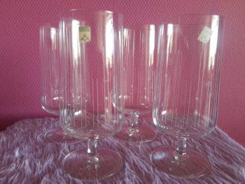 Set van 4 mondgeblazen kristallen bierglazen Atlanta, 1965  beschikbaar voor biedingen