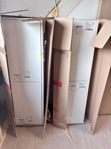2x Saniselect Luca Midi Kast 35x32x120 cm mat wit beschikbaar voor biedingen