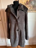 Grijze shearling lammy damesjas - Made in Italy - Maat 38, Ophalen of Verzenden, Zo goed als nieuw, Maat 38/40 (M), Grijs