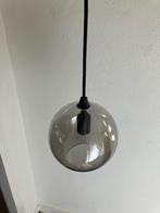 Hanglamp glazen bol, Huis en Inrichting, Lampen | Hanglampen, Ophalen, Gebruikt, Glas, 50 tot 75 cm