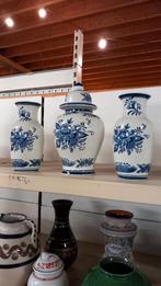 Delfts Blauwe Vazen Set, Antiek en Kunst, Antiek | Vazen, Ophalen