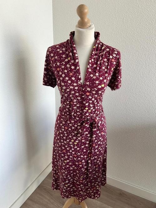 King Louie maat XXL rode emmy jurk 2303, Kleding | Dames, Jurken, Zo goed als nieuw, Maat 46/48 (XL) of groter, Rood, Knielengte