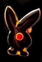 Playboy pin- zwart epoxy, Verzenden, Nieuw, Overige onderwerpen, Speldje of Pin