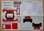 Ford Fiesta MK I,  dun kartonnen bouwplaat. € 6,50, Ophalen of Verzenden, Zo goed als nieuw, Ford