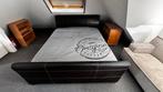 Kingsize bed met matras, Ophalen, Overige materialen, Zwart, Tweepersoons