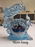 Dolfijnen  Tafelklok, Ophalen of Verzenden, Gebruikt, Analoog, Wekker of Tafelklok