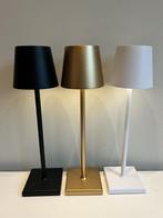 Jeslu LED Tafellamp aluminium - 38 cm draadloos - dimbaar, Minder dan 50 cm, Nieuw, Modern, Ophalen of Verzenden