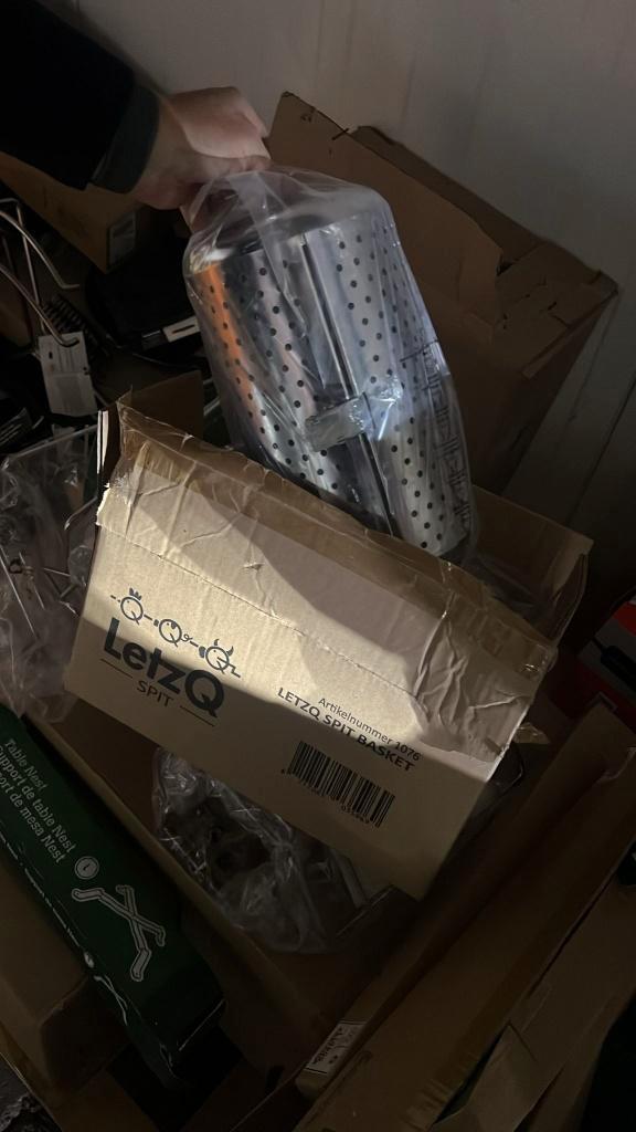 LetzQ Spit Basket - Big Green Egg 18-24 INCH, Tuin en Terras, Barbecue-accessoires, Nieuw, Ophalen