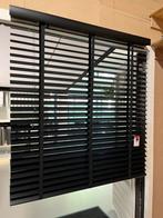 Zwarte houten jaloezie 50mm 140x130 NIEUW, Ophalen of Verzenden, Nieuw, Zwart, Minder dan 100 cm