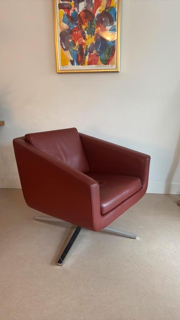 FSM Pavo fauteuil, Huis en Inrichting, Fauteuils, Zo goed als nieuw, Leer, 50 tot 75 cm, 75 tot 100 cm, Ophalen of Verzenden