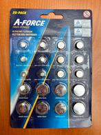 A-Force lithium High Power knoopcel 20-pack, Audio, Tv en Foto, Accu's en Batterijen, Ophalen, Nieuw, Oplaadbaar