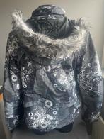 Icepeak Ski Jas met Sneeuwvanger en Skipaszak, Ophalen, Gedragen, Maat 42/44 (L), Zwart