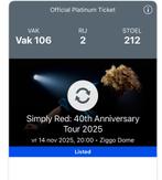 Top ticket voor Simply Red 40th Anniversary Tour 2025, Tickets en Kaartjes, Kortingen en Cadeaubonnen, Eén persoon, Overige soorten