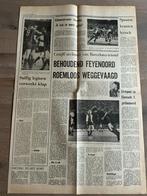 Voetbal krantenartikel Barcelona Feyenoord nov 1974 Cruijff, Verzamelen, Ophalen of Verzenden, 1960 tot 1980, Knipsel(s)