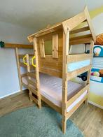 Superleuk wickey stapelbed met huisje/dak, Ophalen, Gebruikt, 90 cm, Tweepersoons