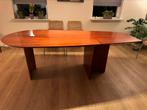 Massief kersenhouten eettafel,, 200 cm of meer, Ophalen of Verzenden, Zo goed als nieuw, Vijf personen of meer