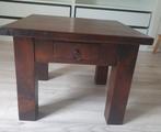 (Bijzet)tafel koloniaal 60x60cm, Huis en Inrichting, Tafels | Bijzettafels, Gebruikt, Koloniaal, Vierkant, 55 tot 75 cm
