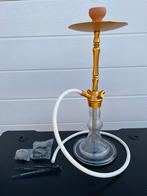 Sisha waterpijp goud nieuw, Verzamelen, Rookartikelen, Aanstekers en Luciferdoosjes, Ophalen of Verzenden, Zo goed als nieuw, (Water)pijp