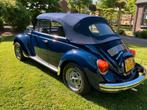 Volkswagen Kever 1303 LS cabriolet 1978 Blauw 1600cc, Auto's, Volkswagen, Achterwielaandrijving, Zwart, Cabriolet, Blauw