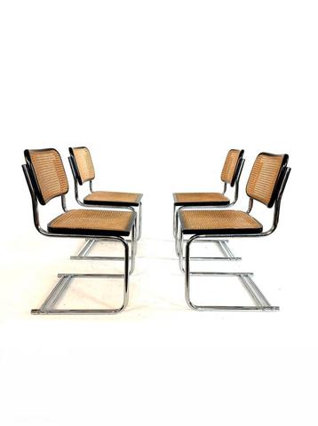 Set van 4 vintage Cesca eetkamerstoelen, model S32 ‘60 beschikbaar voor biedingen