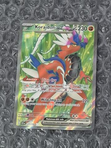 Full Art Koraidon ex 231/198 Scarlet & Violet Base Set Pokem beschikbaar voor biedingen