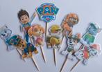 Set van 10 Paw Patrol cupcake traktatie prikkers, Ophalen of Verzenden, Nieuw, Versiering, Verjaardag