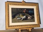 Willem E. Roelofs - Stilleven met vis, Antiek en Kunst, Kunst | Schilderijen | Klassiek, Ophalen of Verzenden