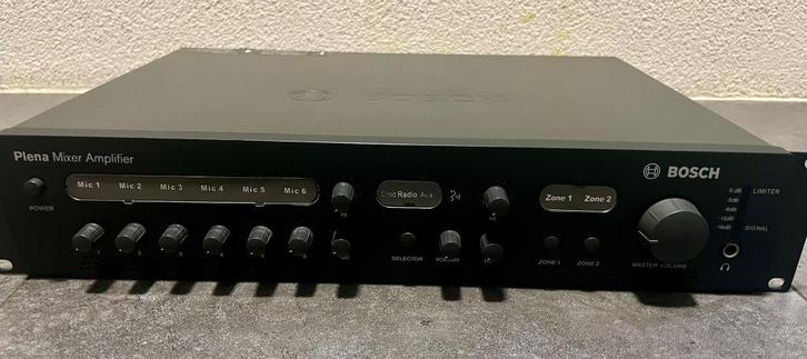 Bosch Plena 2-Z mengversterker PLE-2MA240, Audio, Tv en Foto, Versterkers en Receivers, Gebruikt, Overige systemen, 120 watt of meer