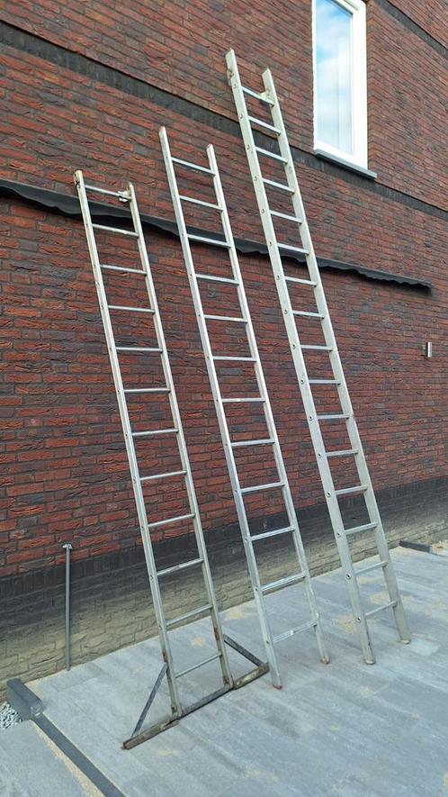 3x enkele ladder, Doe-het-zelf en Verbouw, Ladders en Trappen, Gebruikt, Ladder, 2 tot 4 meter, Ophalen