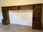 Slaapkamer bed-ombouw eiken, Huis en Inrichting, Slaapkamer | Complete slaapkamers, Ophalen, Zo goed als nieuw, Tweepersoons