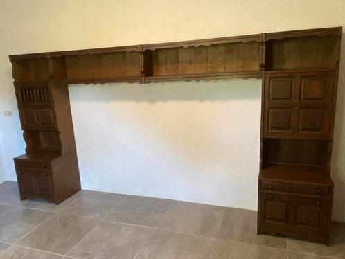 Slaapkamer bed-ombouw eiken, Huis en Inrichting, Slaapkamer | Complete slaapkamers, Zo goed als nieuw, Tweepersoons, Ophalen