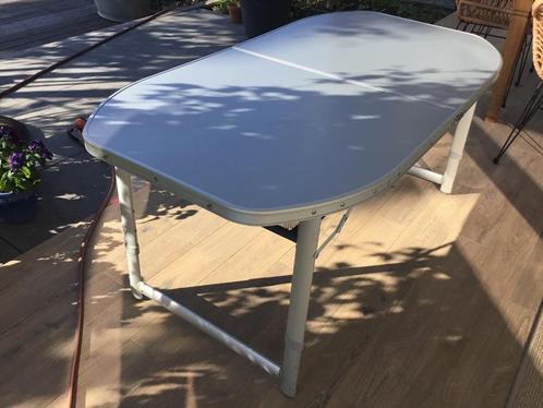 Mooie  Campingtafel 1.50 x 0,80, Caravans en Kamperen, Kampeermeubelen, Gebruikt, Campingtafel, Ophalen