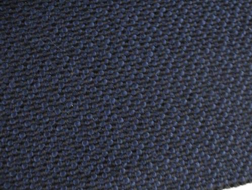 De Ploeg Bolster; blauw met zwart; restant meubelstof, Hobby en Vrije tijd, Stoffen en Lappen, Nieuw, Overige materialen, 120 cm of meer