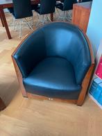 Schuitema Stoelen (2 stuks), Huis en Inrichting, Stoelen, Gebruikt, Twee, Zwart, Leer
