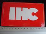 sticker IHC logo, Verzenden, Zo goed als nieuw, Bedrijf of Vereniging
